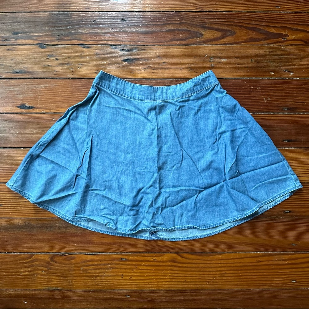 Forever 21 chambray skater skirt
